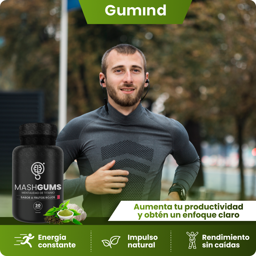 Gomitas Mashgums | Energía limpia y constante todo el día